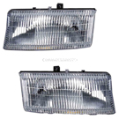 2000 Dodge Durango Headlight Assembly Pair 1