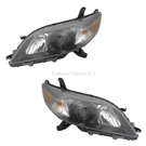 2012 Toyota Sienna Headlight Assembly Pair 1
