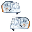 2007 Jeep Grand Cherokee Headlight Assembly Pair 1