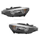 2014 Bmw 328d Headlight Assembly Pair 1