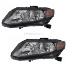 2013 Honda Civic Headlight Assembly Pair 1
