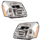 2007 Chevrolet Equinox Headlight Assembly Pair 1