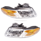 2000 Dodge Grand Caravan Headlight Assembly Pair 1