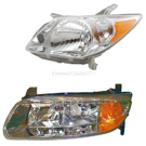 2000 Saturn LS1 Headlight Assembly Pair 1