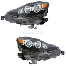 2016 Lexus IS300 Headlight Assembly Pair 1