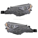 2017 Toyota Corolla Headlight Assembly Pair 1