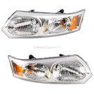 2007 Saturn Ion Headlight Assembly Pair 1
