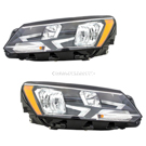 2017 Volkswagen Passat Headlight Assembly Pair 1