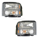 2005 Ford Excursion Headlight Assembly Pair 1