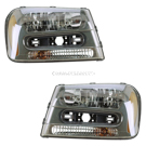 2004 Chevrolet Trailblazer Headlight Assembly Pair 1