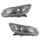 2015 Honda Accord Headlight Assembly Pair 1