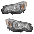 2012 Subaru Impreza Headlight Assembly Pair 1