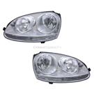 2007 Volkswagen Rabbit Headlight Assembly Pair 1
