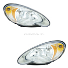 2009 Chrysler PT Cruiser Headlight Assembly Pair 1