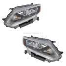 2014 Nissan Rogue Select Headlight Assembly Pair 1