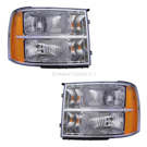 2012 Gmc Sierra 1500 Headlight Assembly Pair 1