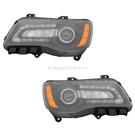 2012 Chrysler 300 Headlight Assembly Pair 1