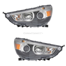 2012 Mitsubishi Outlander Sport Headlight Assembly Pair 1
