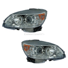 2010 Mercedes Benz C300 Headlight Assembly Pair 1