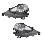 2016 Lexus IS350 Headlight Assembly Pair 1