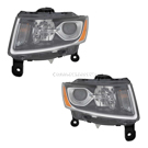 2014 Jeep Grand Cherokee Headlight Assembly Pair 1