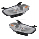 2013 Dodge Dart Headlight Assembly Pair 1