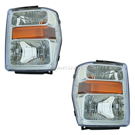 2009 Ford F-450 Super Duty Headlight Assembly Pair 1