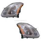 2004 Nissan Maxima Headlight Assembly Pair 1