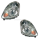 2003 Infiniti G35 Headlight Assembly Pair 1