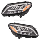 2020 Mercedes Benz C300 Headlight Assembly Pair 1