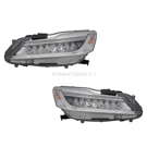 2016 Honda Accord Headlight Assembly Pair 1