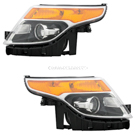 2011 Ford Explorer Headlight Assembly Pair 1