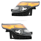 2015 Ford Explorer Headlight Assembly Pair 1