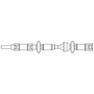 1992 Mitsubishi Eclipse Driveshaft 1