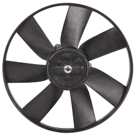 2000 Volkswagen Cabrio Cooling Fan Assembly 1