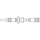 2000 Toyota RAV4 Driveshaft 1