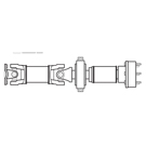 1992 Bmw 535 Driveshaft 1