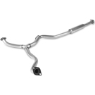 2007 Subaru Outback Exhaust Resonator and Pipe Assembly 1