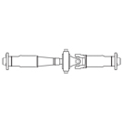 2000 Jaguar XJR Driveshaft 1