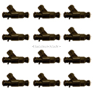 2001 Mercedes Benz CL600 Fuel Injector Set 1