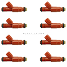 2000 Dodge Ram 2500 Van Fuel Injector Set 1