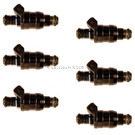 1992 Bmw 535 Fuel Injector Set 1