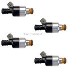 1998 Oldsmobile Achieva Fuel Injector Set 1