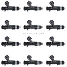 2017 Mercedes Benz S600 Fuel Injector Set 1
