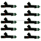 2017 Ford E Series Van Fuel Injector Set 1