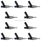 2009 Audi R8 Fuel Injector Set 1