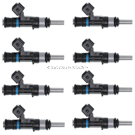 2011 Bmw M3 Fuel Injector Set 1