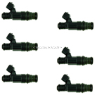 2004 Volkswagen Jetta Fuel Injector Set 1