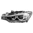 2014 Bmw 320i Headlight Assembly Pair 2