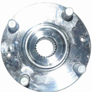 2000 Hyundai Accent Wheel Hub 1